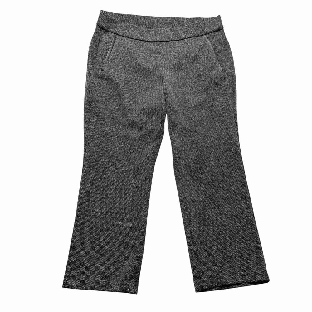 Lane Bryant Women’s Pants 22/24 Regular Gray Tweed Straight Leg Stretch Waist